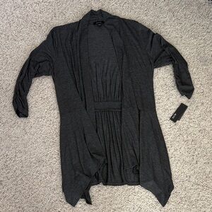 NWT Alyx Charcoal Gray Open Cardigan Sweater Large Soft